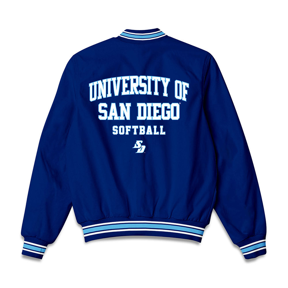 San Diego - NCAA Softball : Emily Taylor - Bomber Jacket-1