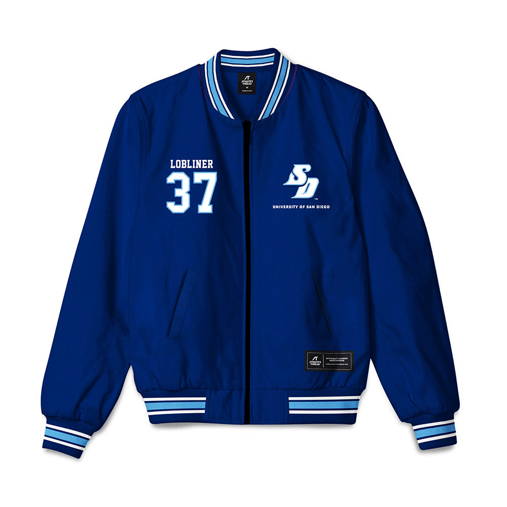 San Diego - NCAA Baseball : Jayden Lobliner - Bomber Jacket-0
