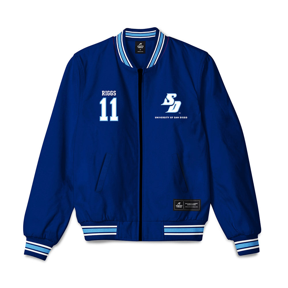 San Diego - NCAA Softball : Alex Riggs - Bomber Jacket-0
