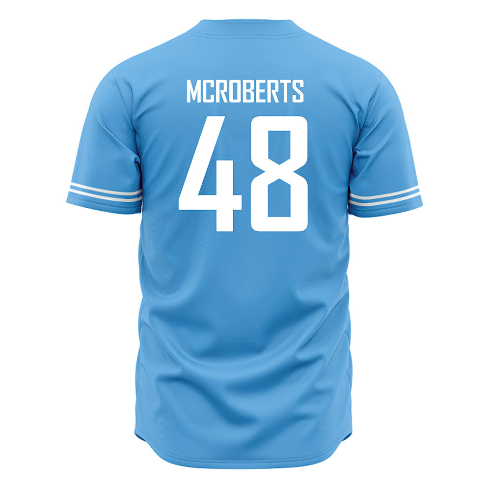 San Diego - NCAA Baseball : Chaz McRoberts - Blue Jersey-1