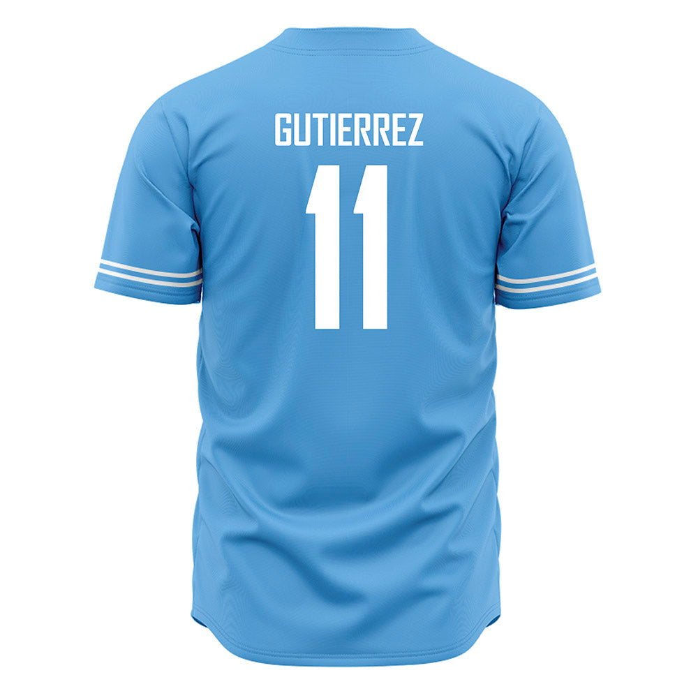 San Diego - NCAA Baseball : Diego Gutierrez - Blue Jersey-1