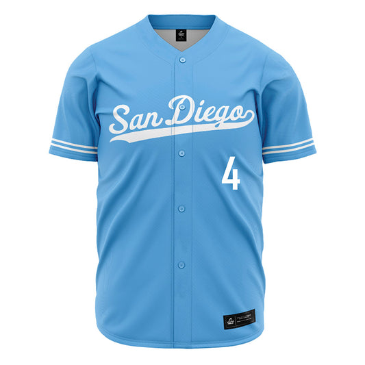 San Diego - NCAA Baseball : Owen Rodgers - Blue Jersey-0