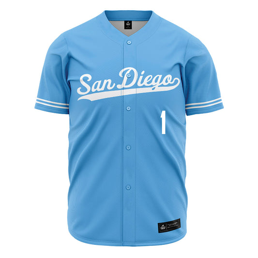 San Diego - NCAA Baseball : Jordan Walczykowski - Blue Jersey-0