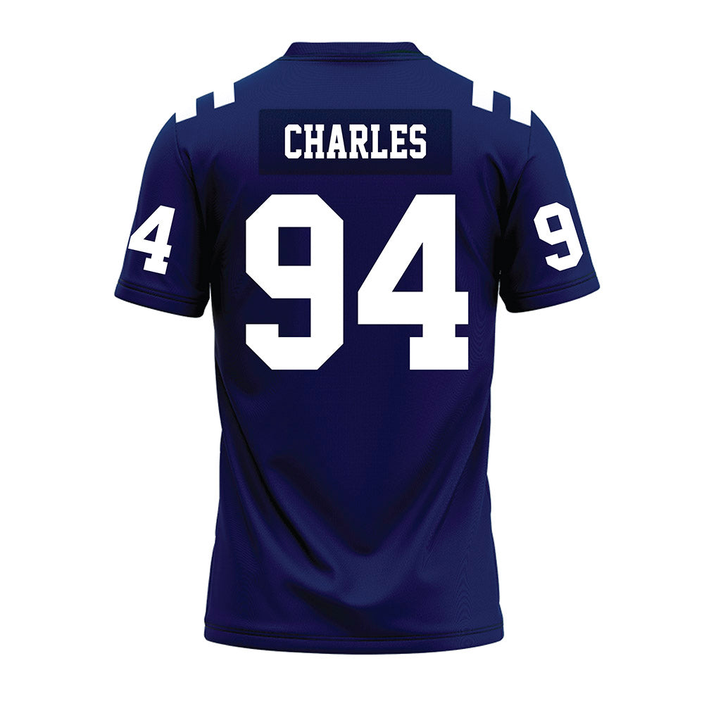 San Diego - NCAA Football : Mason Charles - Blue Premium Football Jersey-1