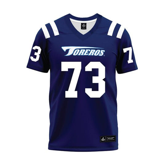 San Diego - NCAA Football : Evans Bowling - Blue Premium Football Jersey-0