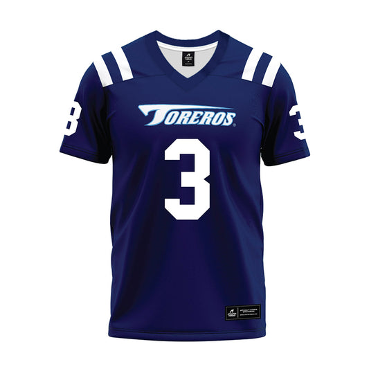 San Diego - NCAA Football : Nico Jara - Blue Premium Football Jersey-0