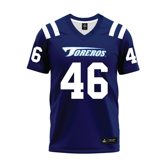 San Diego - NCAA Football : Jonathan Sharp - Blue Premium Football Jersey-0