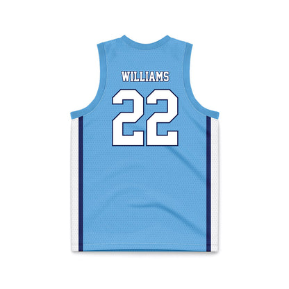 San Diego - NCAA Women's Basketball : Ayla Williams - Blue Basketball Jersey-1