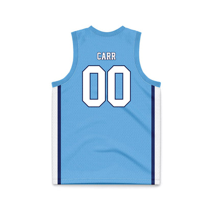 San Diego - NCAA Women's Basketball : Erica Carr - Blue Basketball Jersey-1
