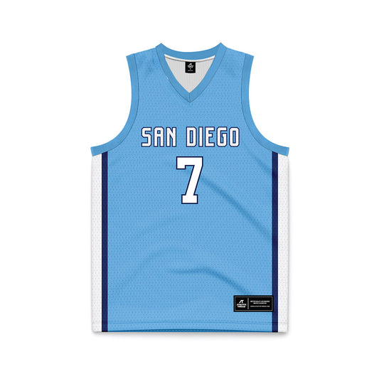 San Diego - NCAA Women's Basketball : Rosalie Esser - Blue Basketball Jersey-0