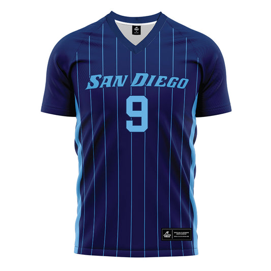 San Diego - NCAA Women's Soccer : Olivia Jandreski - Blue Soccer Jersey-0