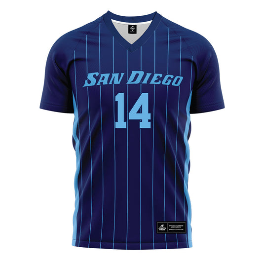 San Diego - NCAA Women's Soccer : Abby Haley - Blue Soccer Jersey-0
