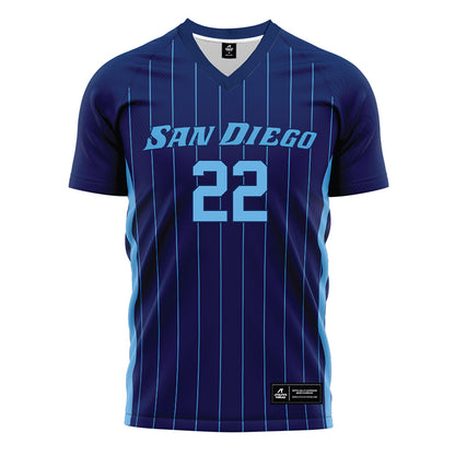 San Diego - NCAA Women's Soccer : Macy Ratermann - Blue Soccer Jersey-0