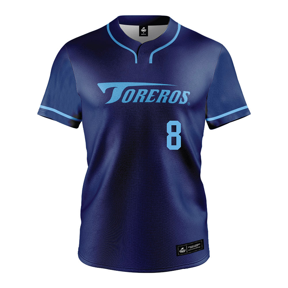 San Diego - NCAA Softball : Janae Combs - Blue Jersey-0