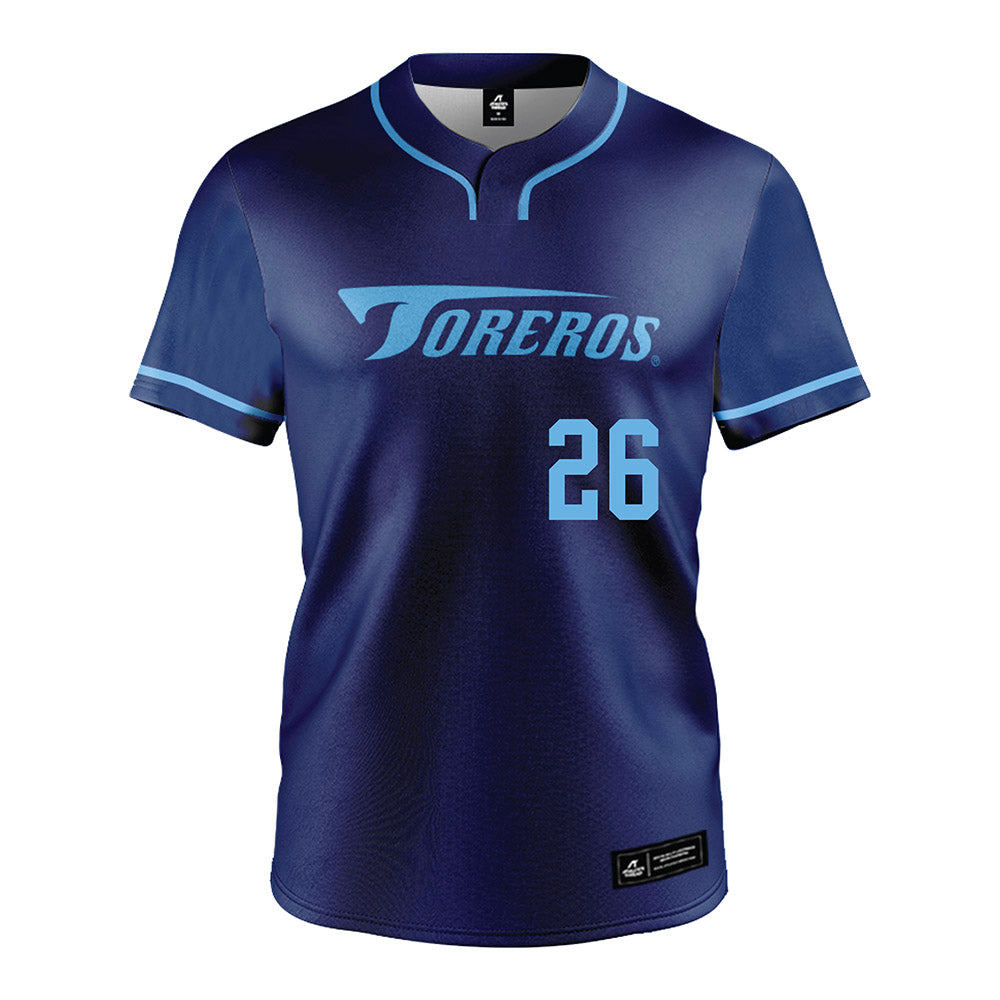 San Diego - NCAA Softball : Abrielle Diaz - Blue Jersey-0
