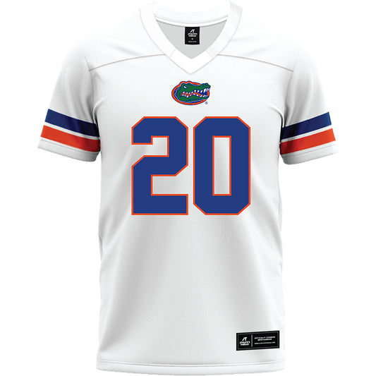 Florida - NCAA Football : - Tom Petty - White Fashion Premium Football Jersey-0