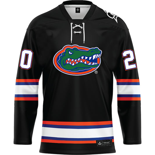 Florida - NCAA Women's Ice Hockey : - Tom Petty - Black Fashion Hockey Jersey-0