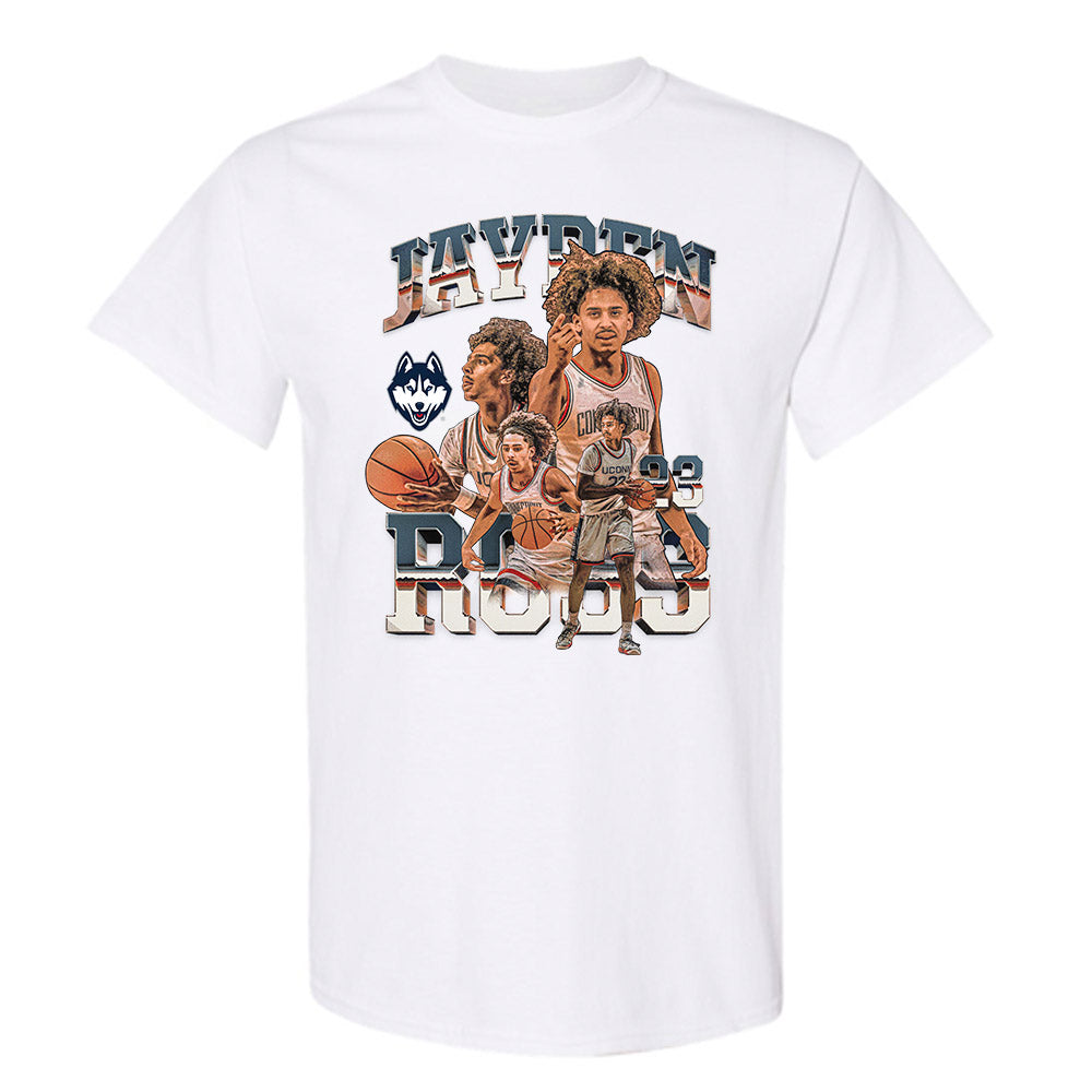 UConn - NCAA Men's Basketball : Jayden Ross - T-Shirt-0