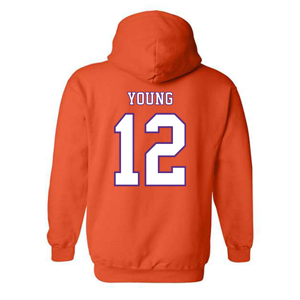 Clemson - NCAA Football : Shavar Young - Replica Shersey Hooded Sweatshirt-1