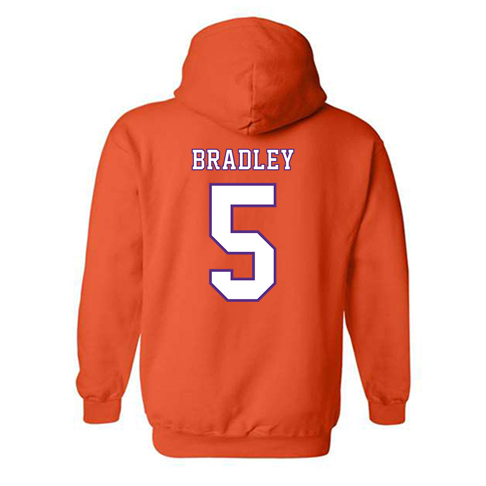 Clemson - NCAA Football : Brock Bradley - Replica Shersey Hooded Sweatshirt-1