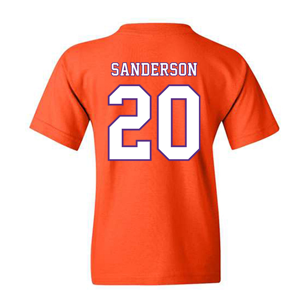 Clemson - NCAA Football : Clark Sanderson - Replica Shersey Youth T-Shirt-1