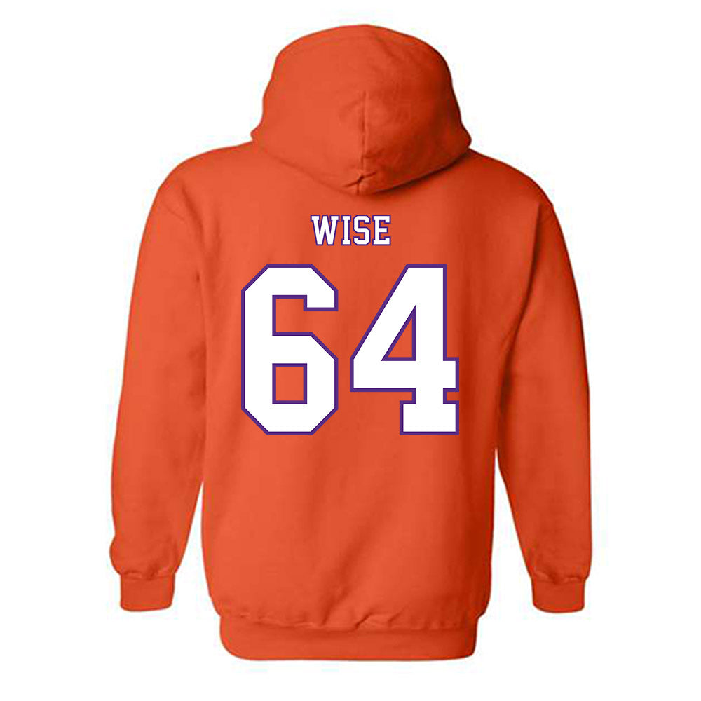 Clemson - NCAA Football : Grant Wise - Replica Shersey Hooded Sweatshirt-1