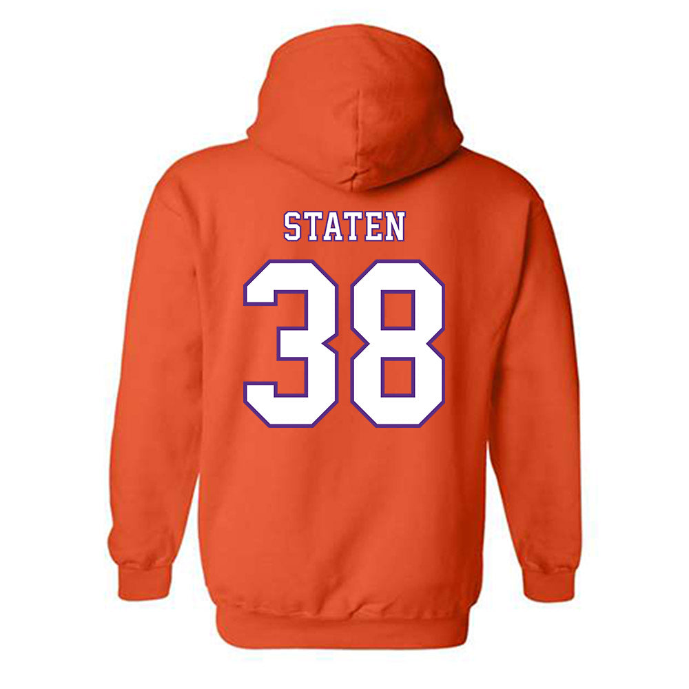 Clemson - NCAA Football : Dominic Staten - Replica Shersey Hooded Sweatshirt-1