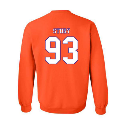Clemson - NCAA Football : Caden Story - Replica Shersey Crewneck Sweatshirt-1