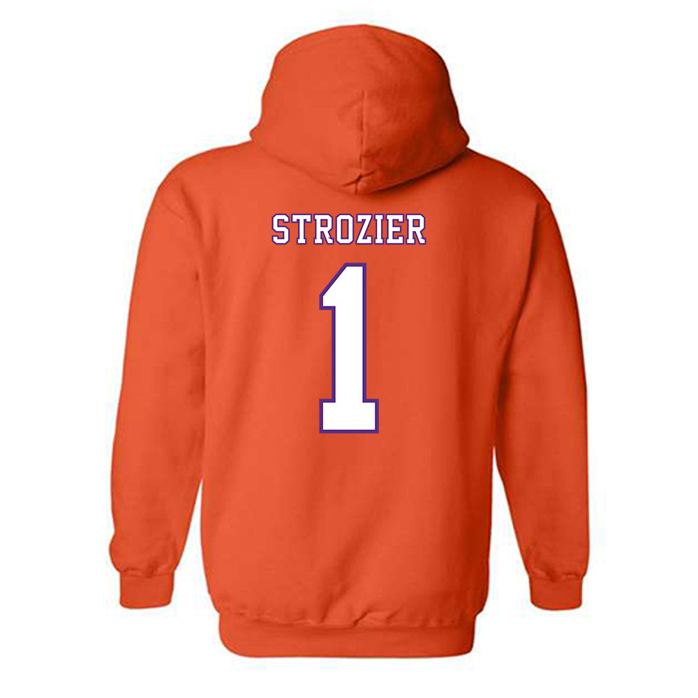 Clemson - NCAA Football : Branden Strozier - Replica Shersey Hooded Sweatshirt-1