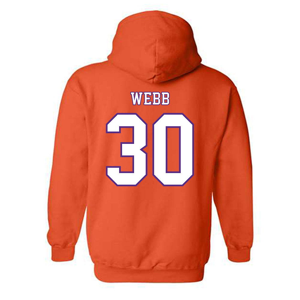 Clemson - NCAA Football : Kylen Webb - Replica Shersey Hooded Sweatshirt-1