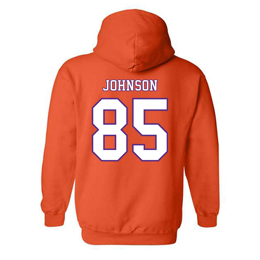 Clemson - NCAA Football : Charlie Johnson - Replica Shersey Hooded Sweatshirt-1