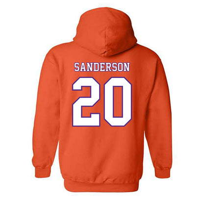 Clemson - NCAA Football : Clark Sanderson - Replica Shersey Hooded Sweatshirt-1