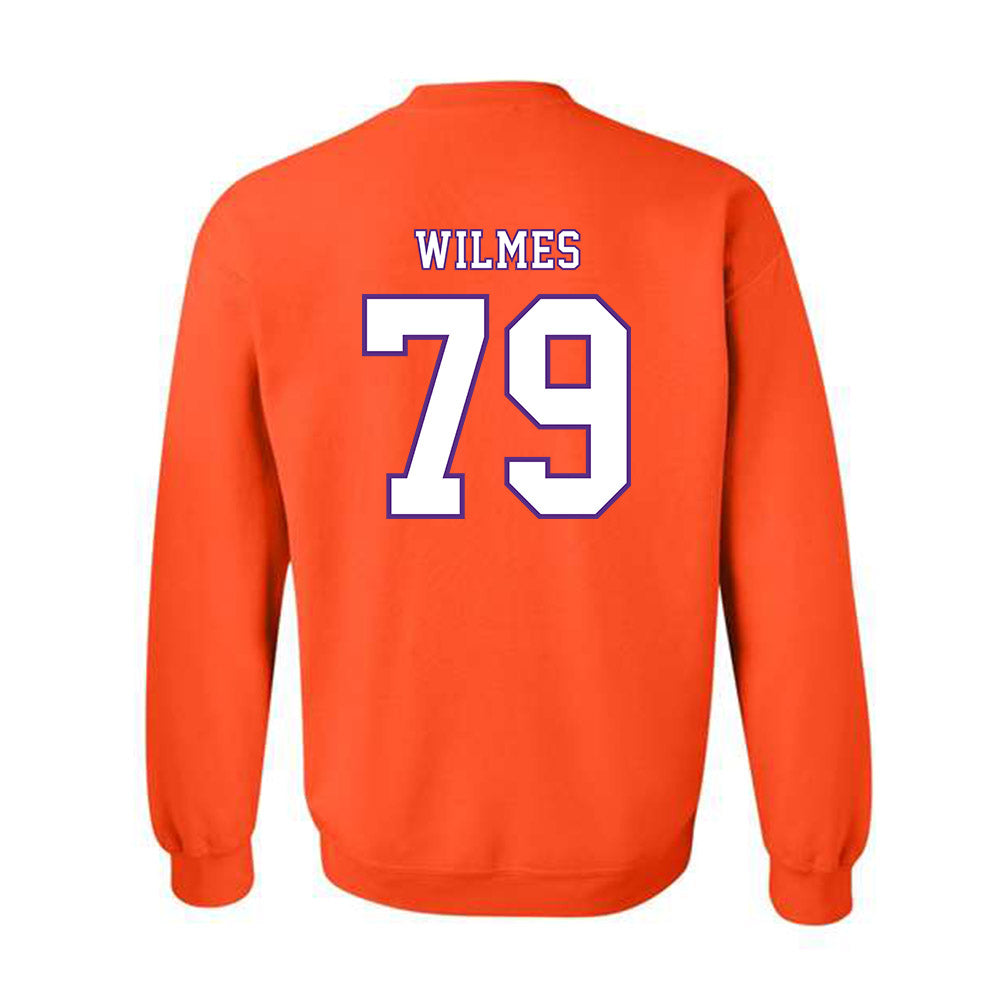 Clemson - NCAA Football : Braden Wilmes - Replica Shersey Crewneck Sweatshirt-1
