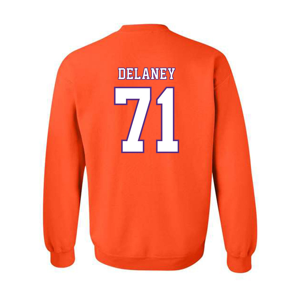Clemson - NCAA Football : Leo Delaney - Replica Shersey Crewneck Sweatshirt-1