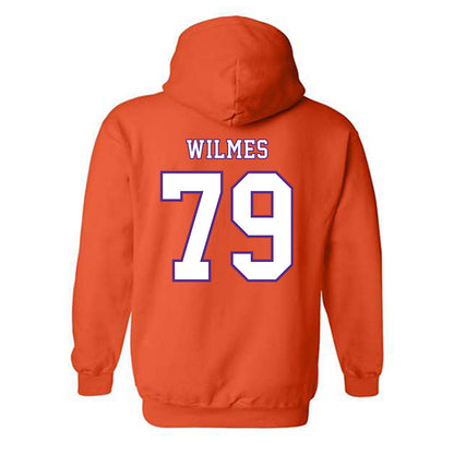 Clemson - NCAA Football : Braden Wilmes - Replica Shersey Hooded Sweatshirt-1