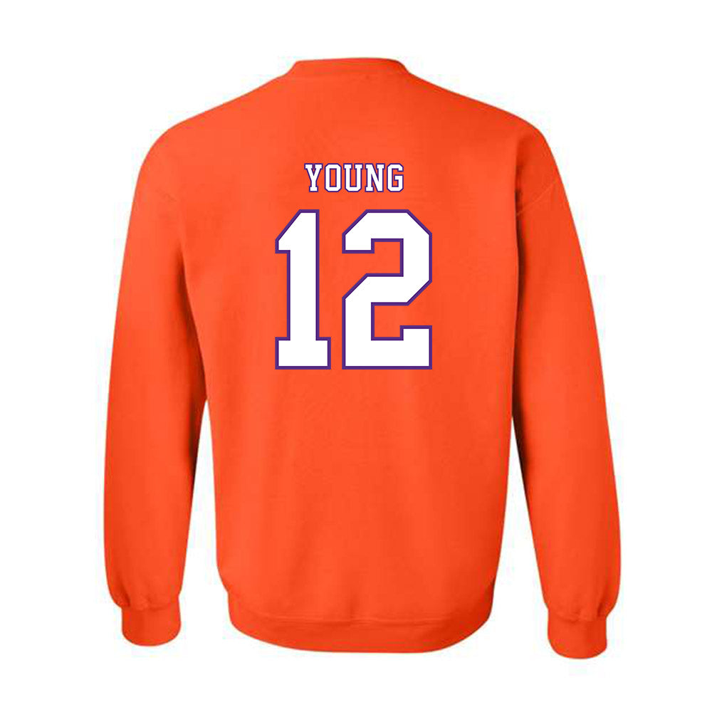 Clemson - NCAA Football : Shavar Young - Replica Shersey Crewneck Sweatshirt-1