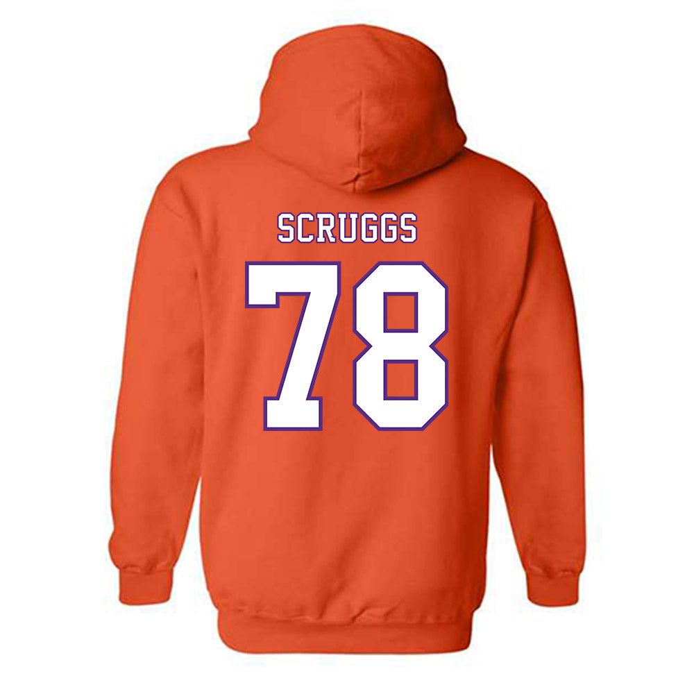 Clemson - NCAA Football : Carter Scruggs - Replica Shersey Hooded Sweatshirt-1