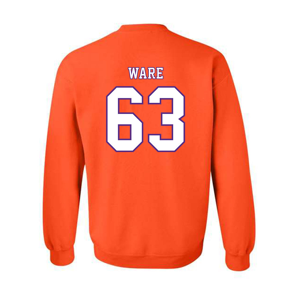 Clemson - NCAA Football : Easton Ware - Replica Shersey Crewneck Sweatshirt-1