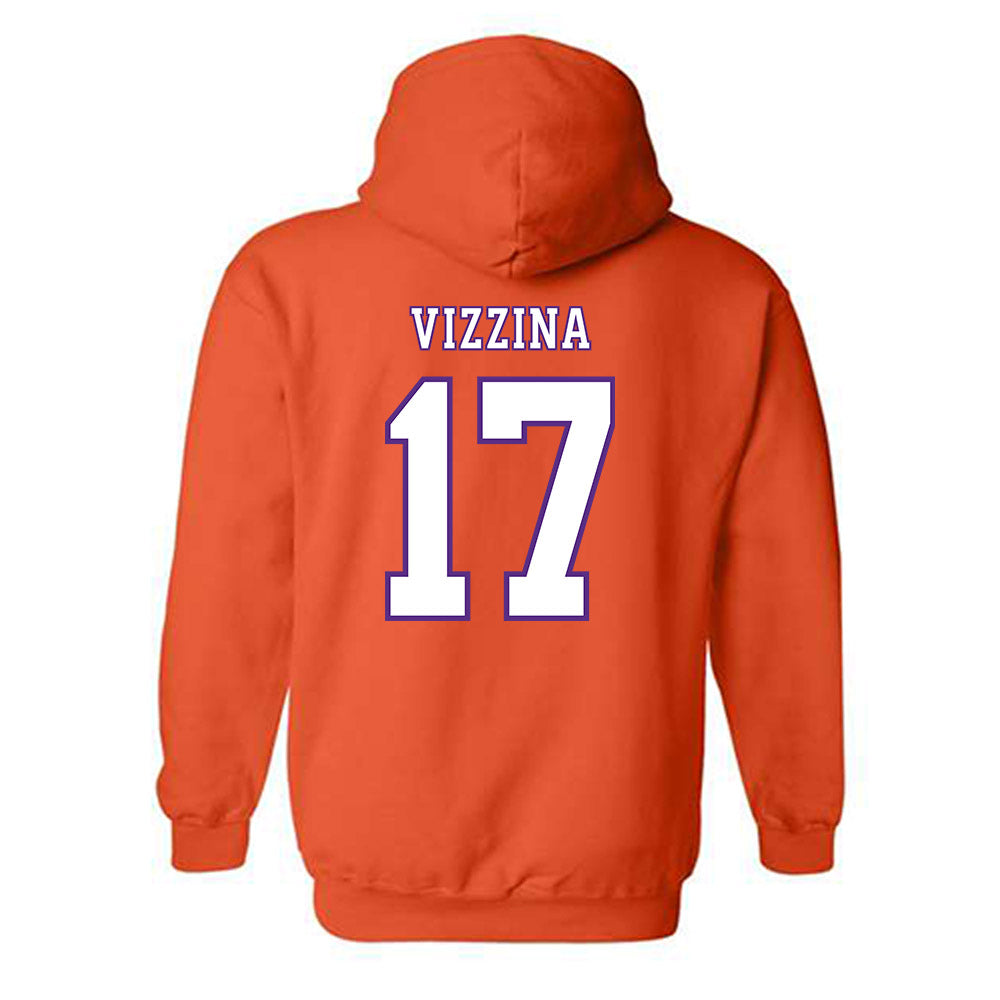 Clemson - NCAA Football : Christopher Vizzina - Replica Shersey Hooded Sweatshirt-1