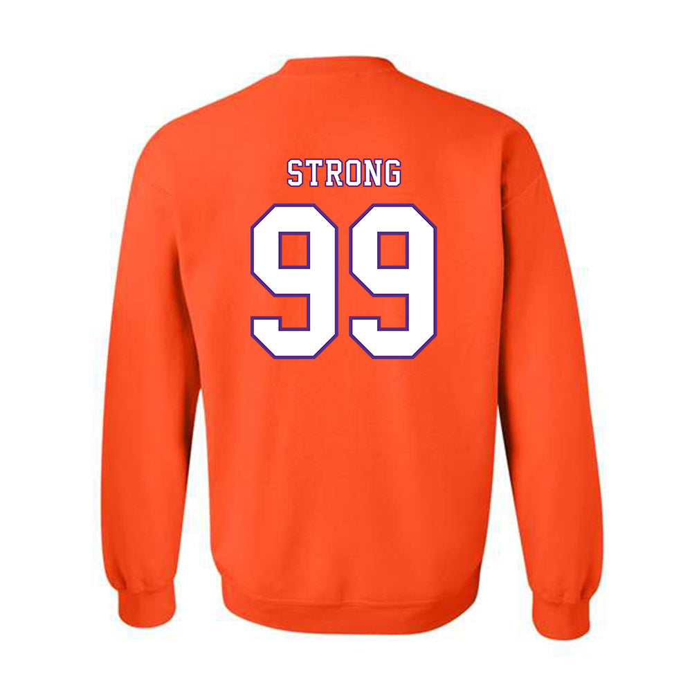 Clemson - NCAA Football : Markus Strong - Replica Shersey Crewneck Sweatshirt-1