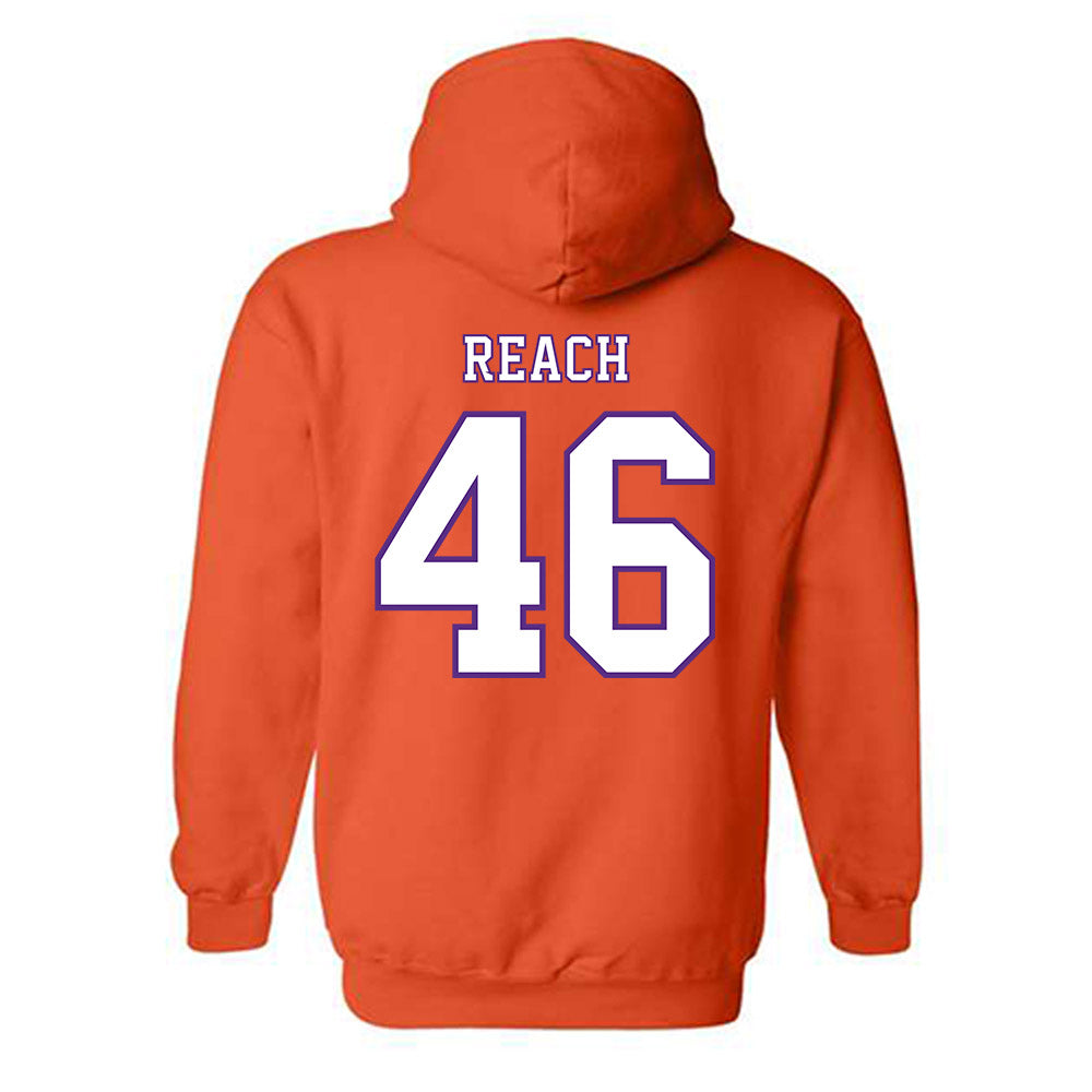 Clemson - NCAA Football : Jackson Reach - Replica Shersey Hooded Sweatshirt-1