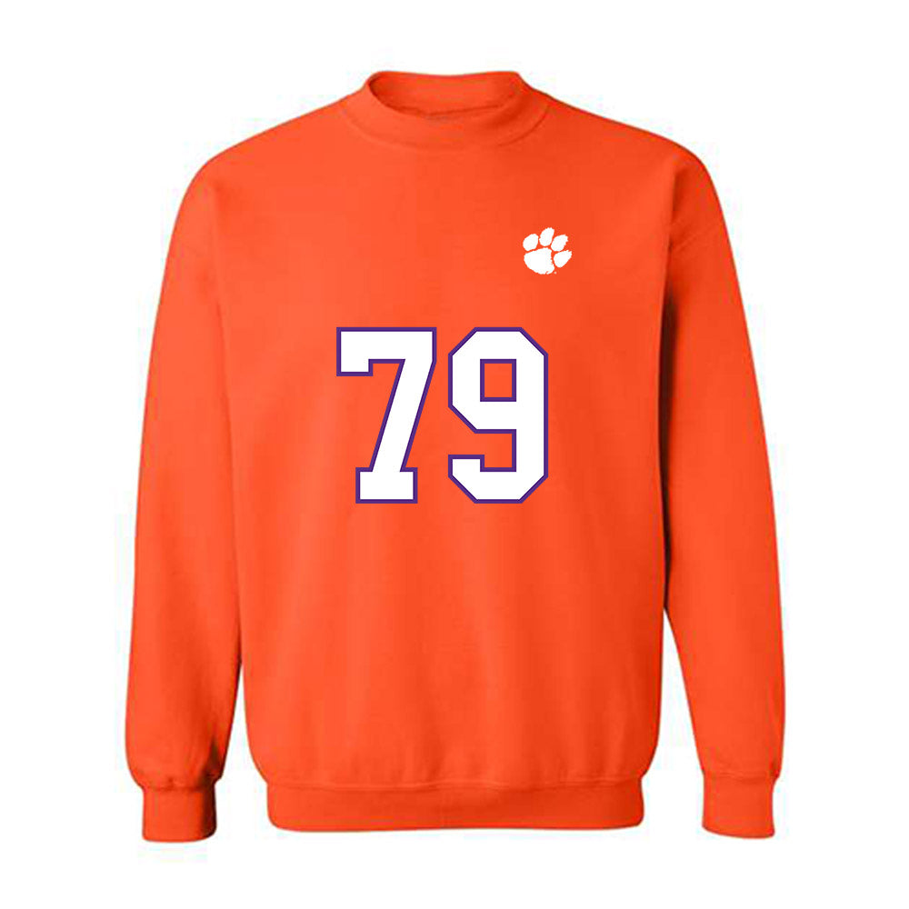 Clemson - NCAA Football : Braden Wilmes - Replica Shersey Crewneck Sweatshirt-0