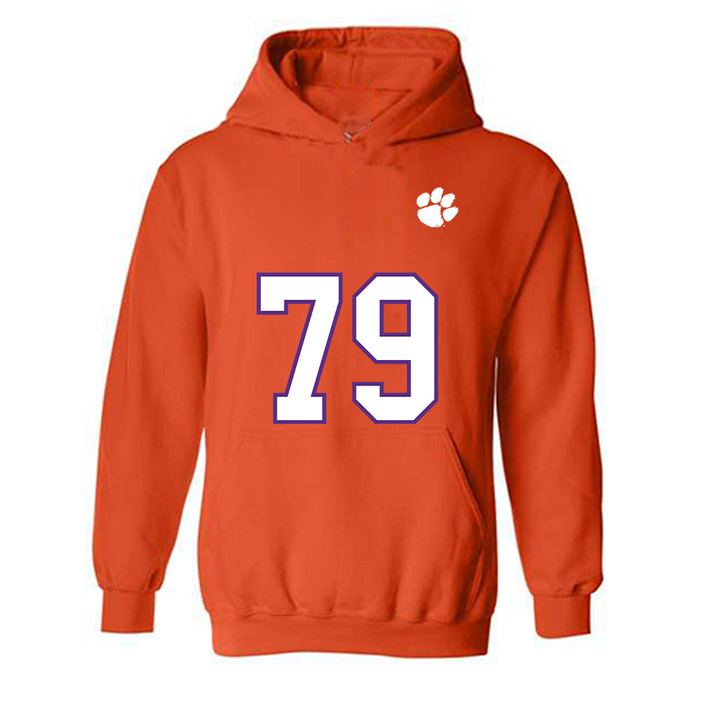 Clemson - NCAA Football : Braden Wilmes - Replica Shersey Hooded Sweatshirt-0