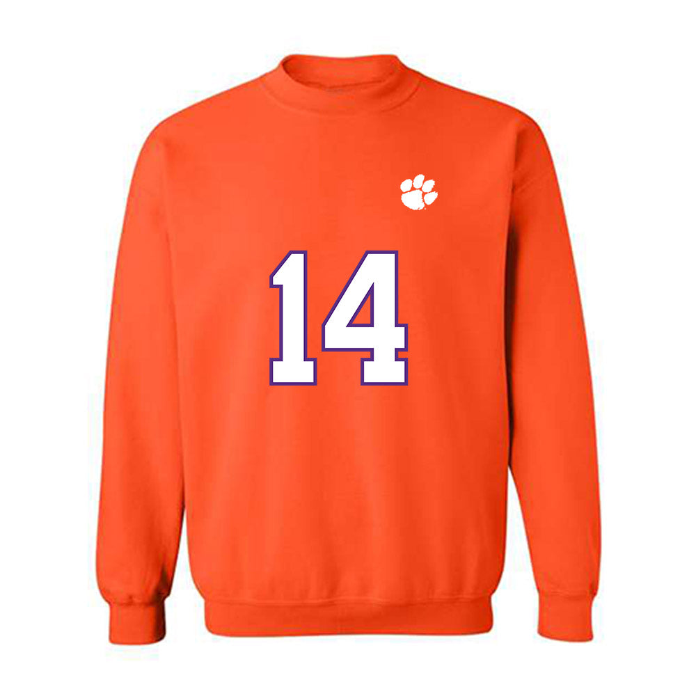 Clemson - NCAA Football : London Merritt - Replica Shersey Crewneck Sweatshirt-0