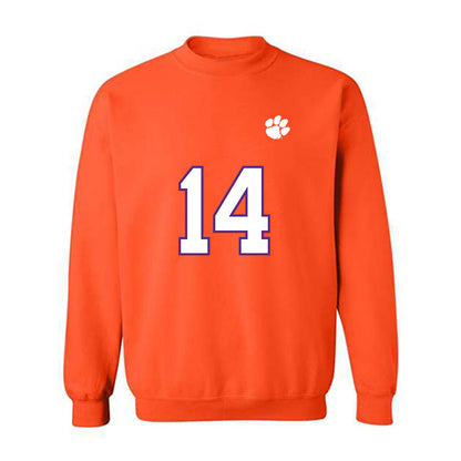 Clemson - NCAA Football : London Merritt - Replica Shersey Crewneck Sweatshirt-0