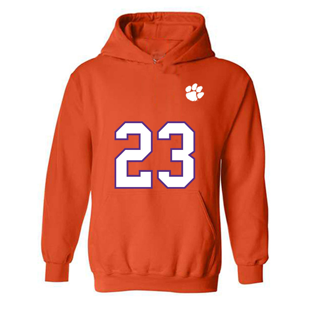 Clemson - NCAA Football : Peyton Streko - Replica Shersey Hooded Sweatshirt-0
