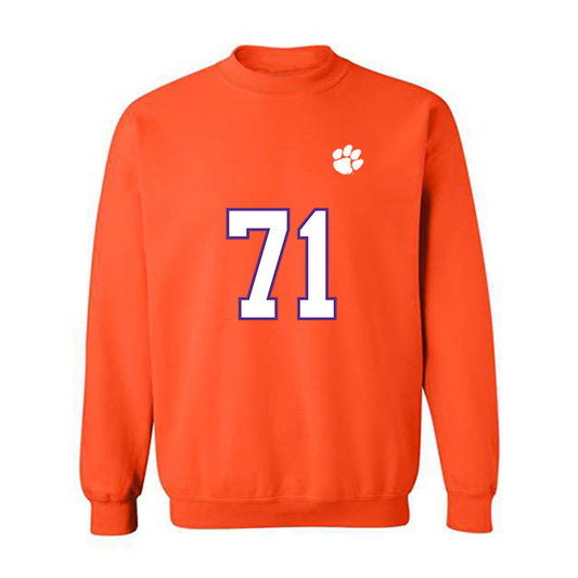 Clemson - NCAA Football : Leo Delaney - Replica Shersey Crewneck Sweatshirt-0