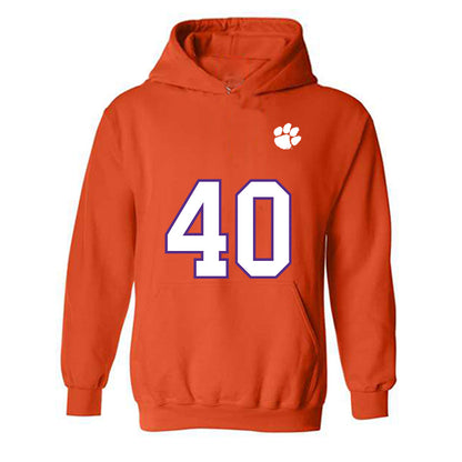 Clemson - NCAA Football : Brodey Conn - Replica Shersey Hooded Sweatshirt-0