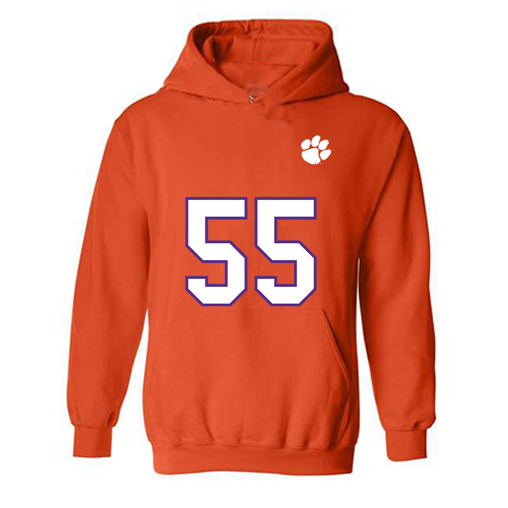 Clemson - NCAA Football : Harris Sewell - Replica Shersey Hooded Sweatshirt-0