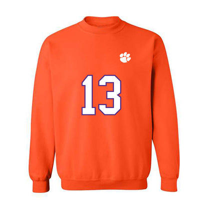 Clemson - NCAA Football : Connor Salmin - Replica Shersey Crewneck Sweatshirt-0
